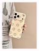 INS Korean Lovely Flowers Cute Star Soft Pink Phone Case for IPhone 13 14 16 15 17 Pro Max Shockproof Protective Back Cover Case