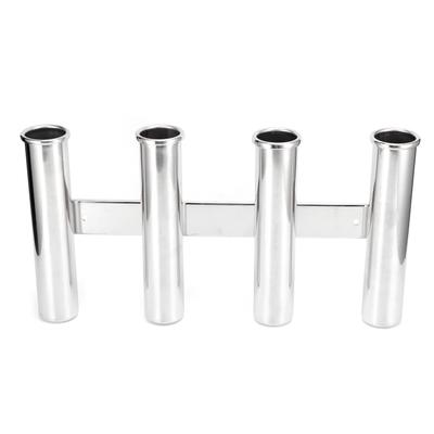 Fishing Rod Holder 4 Tube Racks Vertically Mounted Stainless Steel Hardware for Marine Yacht Boat