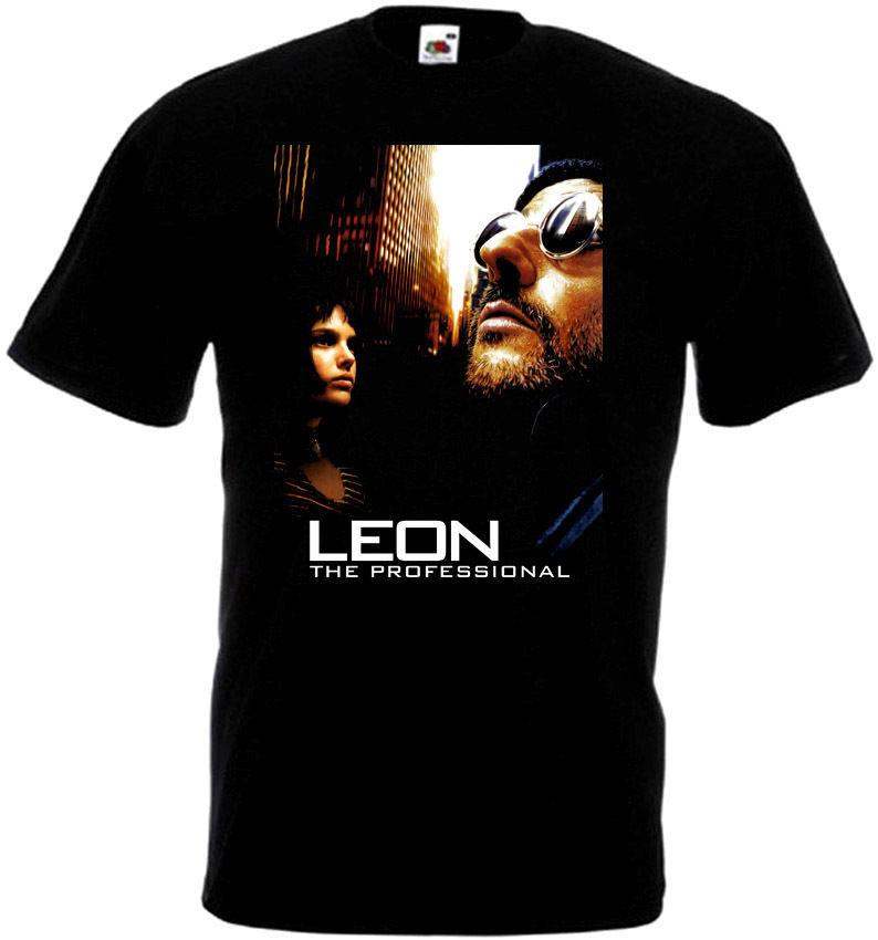 Leon The Professional V14 T-shirt Black Movie Poster All Sizes S5XL