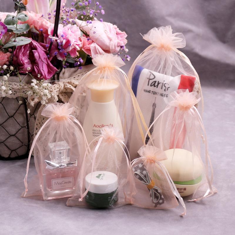 100Pcs Organza Drawstring Gift Bags, Multicolor Small Pouches for Jewelry Candy Packaging Wedding Party Favor Bags