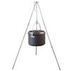 Triangle Support Camping Cooking Tripod 3 Section Camping Kitchenware Tripod  Team and Family