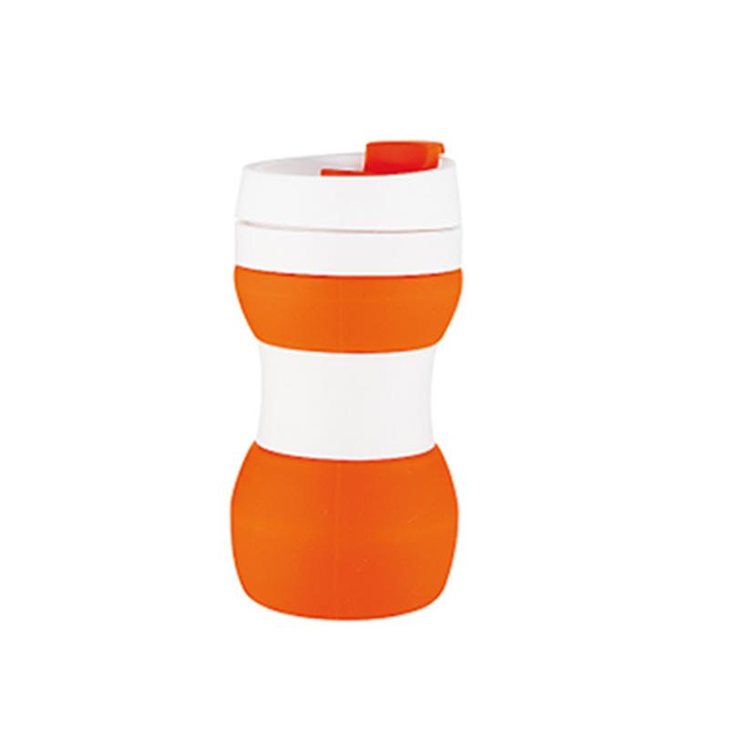 

Новая силиконовая чашка, складная чашка для воды, спортивная, дорожная, портативная бутылка для воды, пищевая спортивная уличная выдвижная чашка для воды 500ml оранжевый