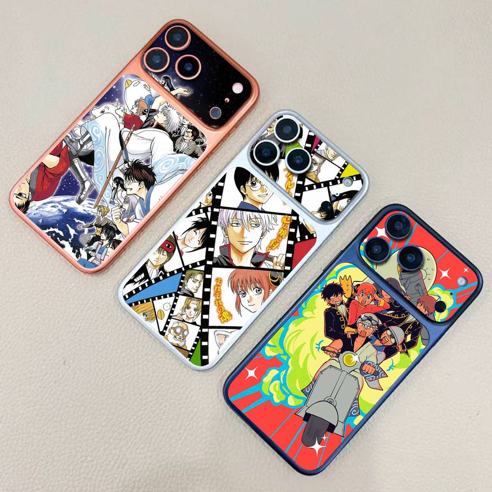 Funny Anime GINTAMA Protective Back Wrap Skin Decal Sticker For IPhone 17 Pro 17 Pro Max