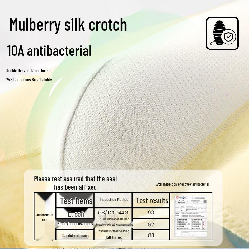 Nanjiren Men's Combed Cotton Antibacterial Boxer Briefs (4-pack)