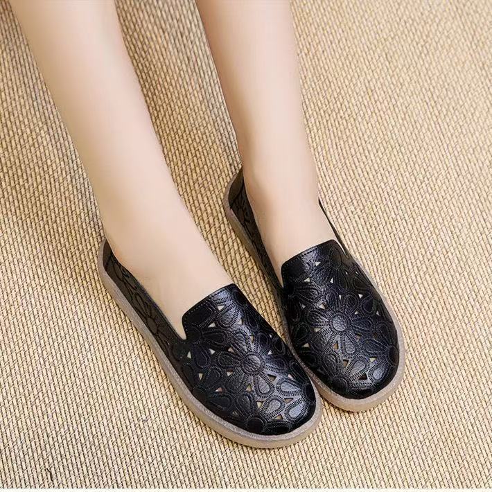 Nurse shoes summer breathable soft sole 2025 new mother soft sole maternity shoes Mori single shoes women's breathable hole shoes