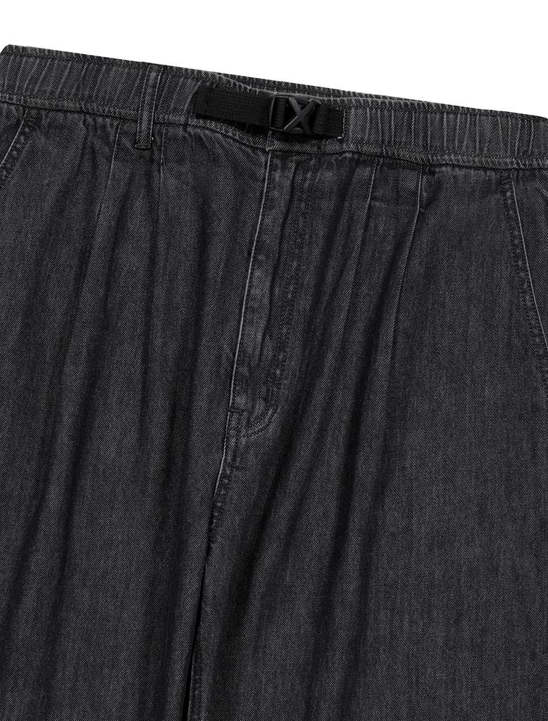 YESEYESEE Adjustable X-Hook Easy Denim Pants Black
