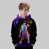 Autumn 3D Sports Themed Graphic Printed Hoodies Fashionable Casual Sports Long Sleeved Children's Boy Hooded Sweatshirts