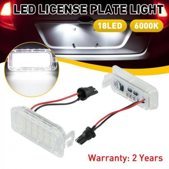 Pair LED License Plate Light Rear Tag Lamp Assembly For 2011- Ford Explorer