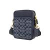 Coach Sullivan Jacquard Fabric Cow Leather Crossbody Bag , Shoulder Bag Small Men's Denim (Unisex) Crossbody Bags CG996 B4DE