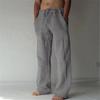 2022 Hot-Selling Men's Casual Linen Solid Color Thin Long Pants