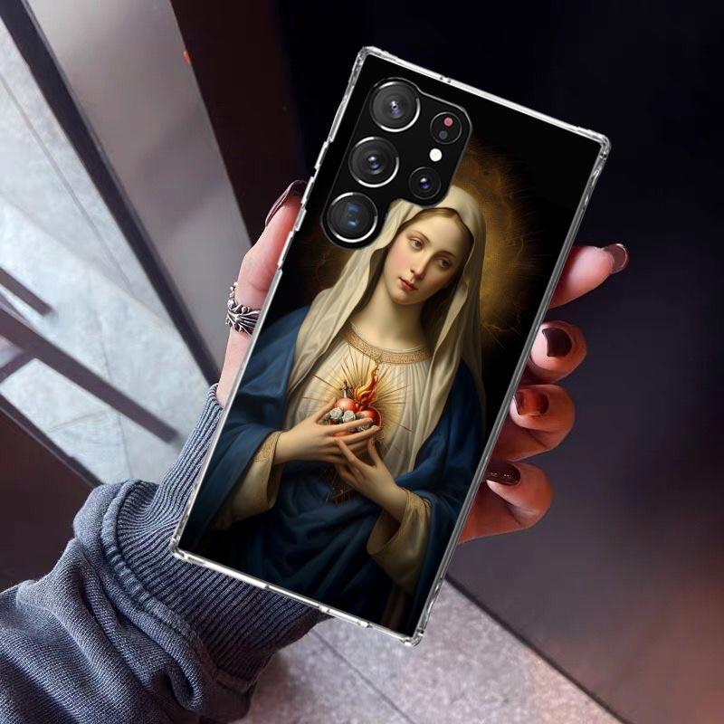 

De Guadalupe Virgen Mary Phone Case For Samsung Galaxy S26 S25 Edge S24 S23 Ultra S22 Plus S21 S20 FE Soft TPU Back Cover Funda Samsung S22 Ultra