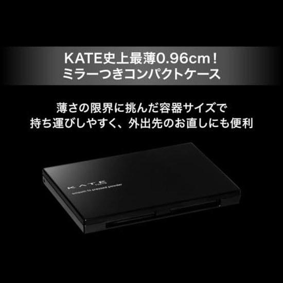 KATE Smooth Fit Pressed Powder Translucent Clear Color Mirror Puff Texture Pore Concealment