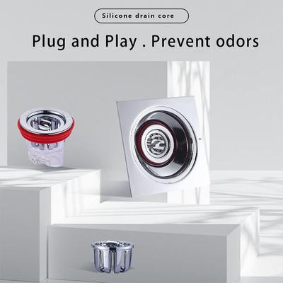 Geurbestendig Afvoerputje Kern Siliconen Douche Afvoerputje Insectenbestendig Geurbestendig Haarspeldplug Keuken Badkamer Toilet Riool