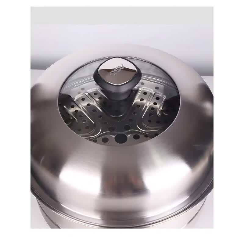 ASD 304 Stainless Steel Double-Layer Steamer Pot