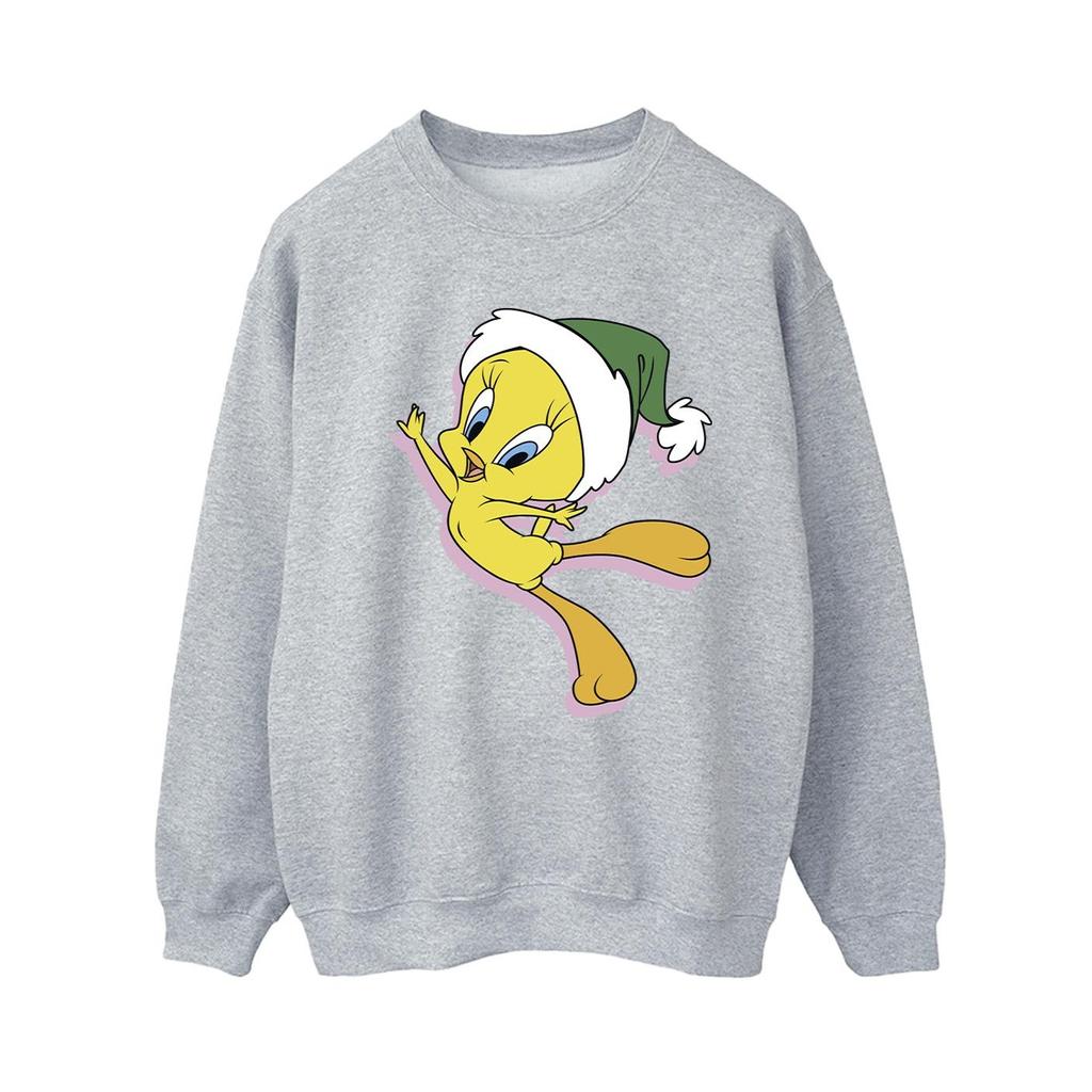 Looney Tunes Womens/Ladies Tweety Christmas Hat Sweatshirt