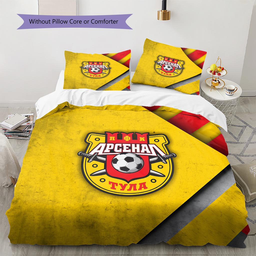 Arsenal Tula Pattern Bedding Quilt Set Home Decoration Gift (1 * duvet cover + 2 * pillowcase without core).xwn