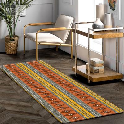 Ethnic Style Geometric Print Rug For Kitchen Floor Colorful Boho Rug Bedroom Bohemian Decor Bathroom Mat Doormat Indoor Living Room Carpet