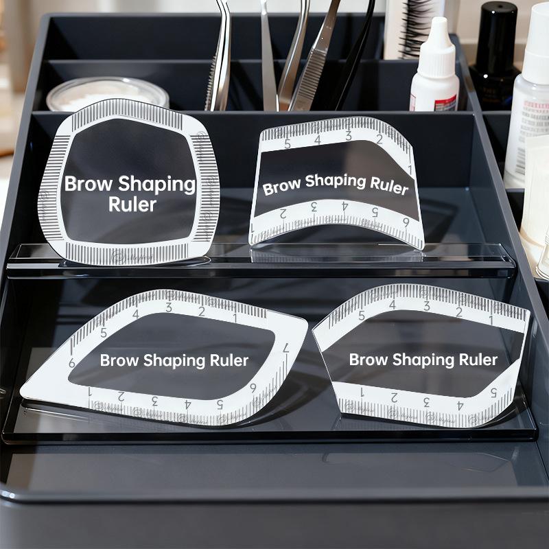 Pravítko pro mapování obočí Tvarovací pravítko na obočí Rychlé kreslení za 1 minutu Design obočí Snadný nástroj Stenci pro mikropigmentaci Permanentní make-up