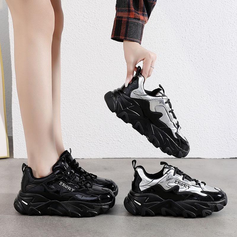 New Dad Shoes for Women Fashionable Thick-soled Sports Single Shoes