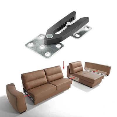 Sofa Interlocking Connector Heavy Duty Sectional Couch Joint Snap Alligator Clip Furniture Combination Metal Buckle