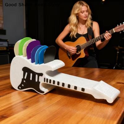 10-Sleuven Gitaarplectrumhouder Plastic Gitaarplectrum Organizer Ruimtebesparend Voor Gitaarvorm Elektrische, Akoestische, Klassieke Gitaren