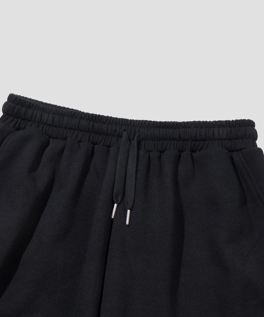 AGOD Side Tuck Sweat Bermuda Pants [Black]