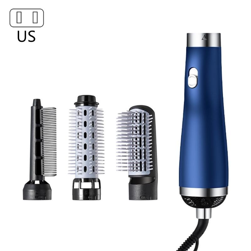 Professional Hair Dryer Brush Blow Rotating Hot Air Comb For Curler Straightener