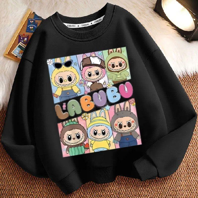 Niedliche Kinder-Sweatshirts, Langarm-Freizeit-Sweatshirts für Jungen und Mädchen für Frühling und Herbst