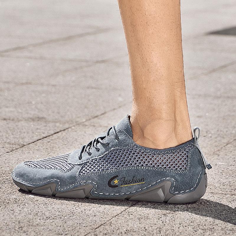 Zomer Mannen Breather Mesh Casual Schoenen Mannen Loafers Comfortabele Rijschoenen Mocassins Man Flats Schoenen