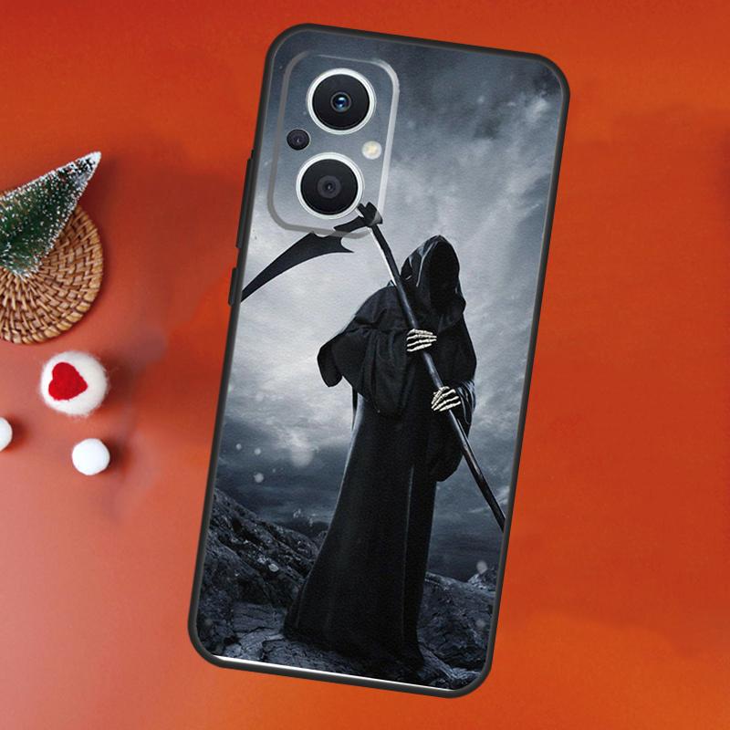 

Death Grim Reaper Skull Case For OPPO Find X9 X5 X6 X8 Pro OPPO Reno 14F 13F 12F 11F 10 12 13 14 Pro 7 8 Lite Cover OPPO Find X5