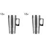 Vehicle Heating Cup 12V/24V Camping Travel Kettle 300ML Water Coffee Milk Thermal Mug Stainless Steel Car Electric Heating Cup