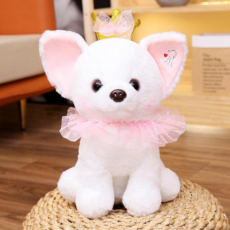 New Cute Doll Plush Toy Dog Chihuahua Doll Super Cute Creative Doll 35cm