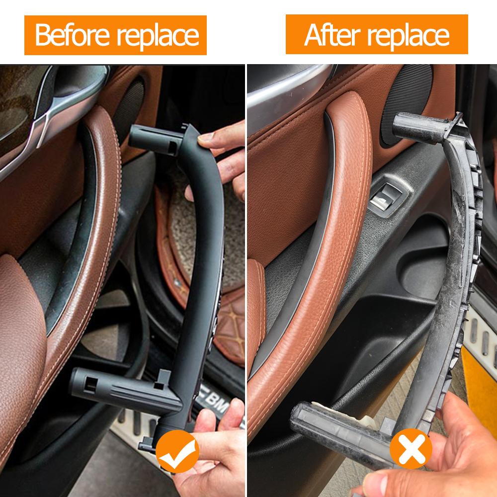 LHD RHD 3PCS Set Inteior Passenger Door Handle Cover Trim Replacement Parts For BMW X5 X6 F15 F16 2014 2015 2016 2017 2018