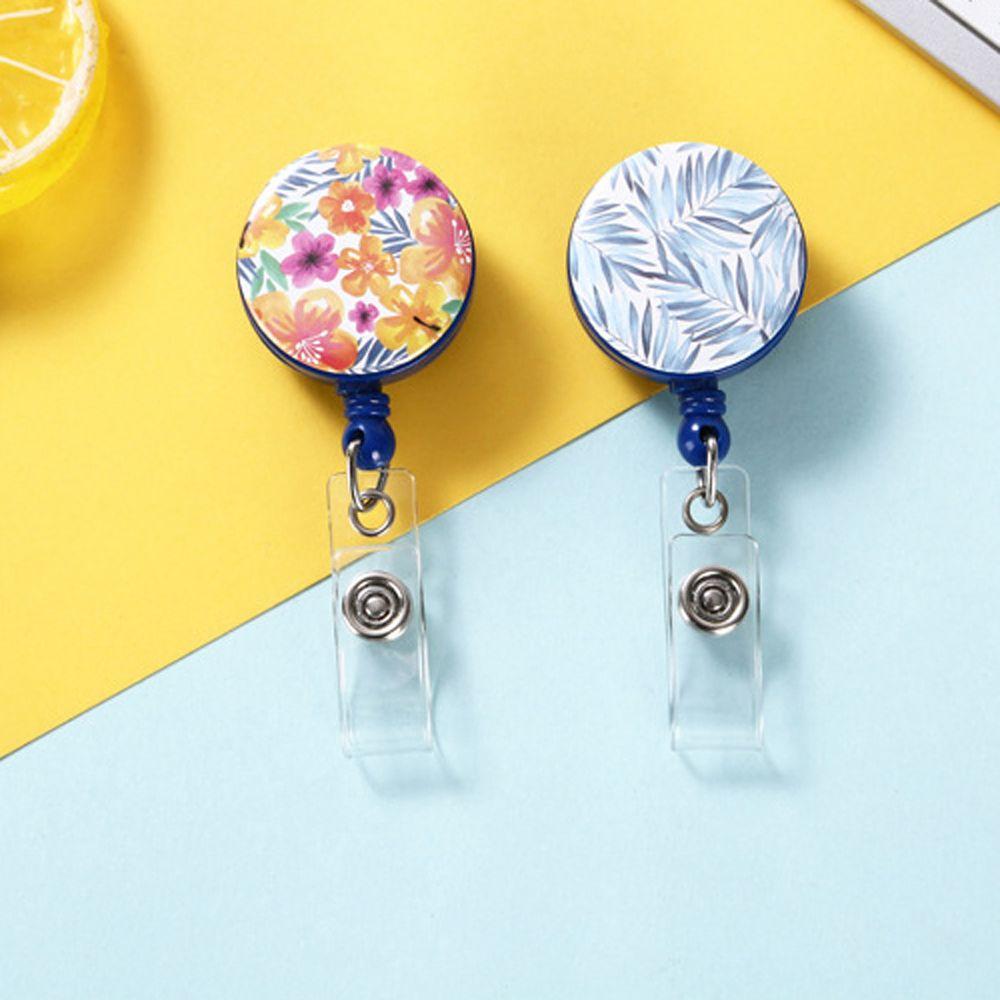 1 Piece Name Card ID Card Decorative Employee Name Retractable Badge Reel Nursing Badge Holder