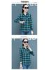 Korean Style Plaid Loose Long Sleeve Shirt for Women (Plus Size, Casual, Thin Jacket) - 2026 Spring/Autumn Collection