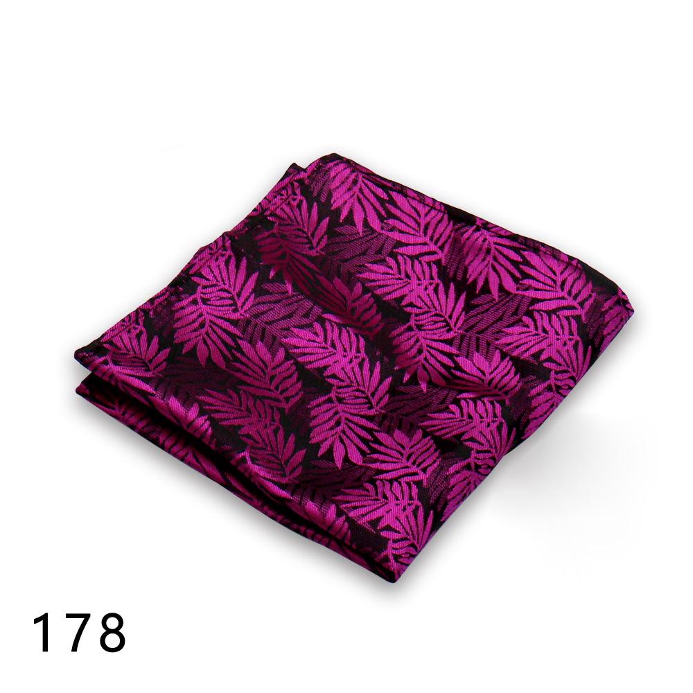 Men s Floral Jacquard Pocket Square - Polyester, British Style, In Stock