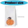 Sturdy Halloweens Kitchen Cloth Checkered Texture Cotton Fabric Blend Absorbent Dish Rag for Holiday Accent