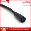 Waterproof M8 Aviation Plug with Cable: 2-6 Pin Male & Female Connector
