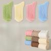 4 Pairs of Women's Winter Fleece and Thickened Warm Sleeping Floor Mid Calf Socks