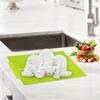 Extra Large Dish Drying Mat Premium Heat Resistant Silicone Pad (Grey)