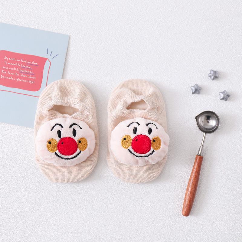Spring & Autumn 2023 Baby Non-slip Invisible Socks: 3D Cartoon Doll Floor Socks