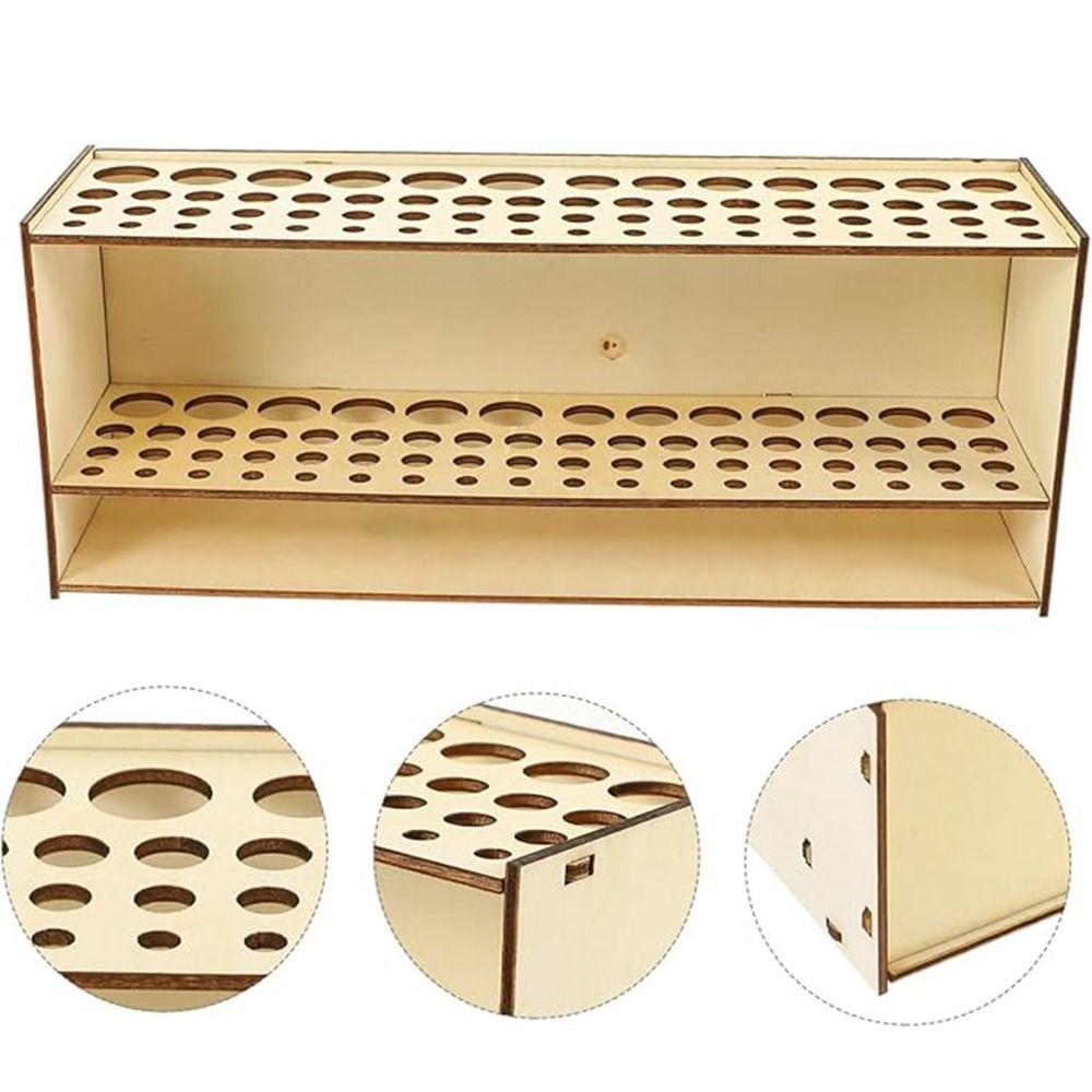 67 Holes Paint Brush Holder Household Desk Organizer Pen Drying Stand Colored Pencils