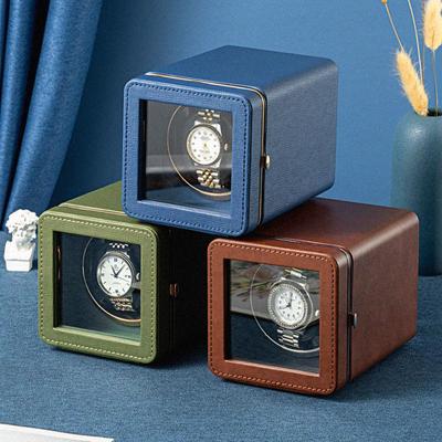 New Mini Single Watch Winder Box with Five-Speed Adjustable and Light, Featuring TYPE-C Interface.