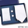 Tie Square Cufflinks 3-Piece Suit Retro Striped Hand Tie High-End Gift Box Set