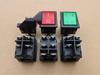 High Current 40A 250VAC Spot Welder Switch, Four Pins, Two Positions with Light, KCD4 Rocker Boat Switch.