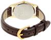 CITIZEN Analog Solar Waterproof Leather Strap Watch White x Brown Q&Q Women's AA95-9917