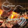 Digital Food Thermometer with Probe Stainless Steel Electronic BBQ Thermometer with Timer Kitchen Cooking Thermometer for Food
