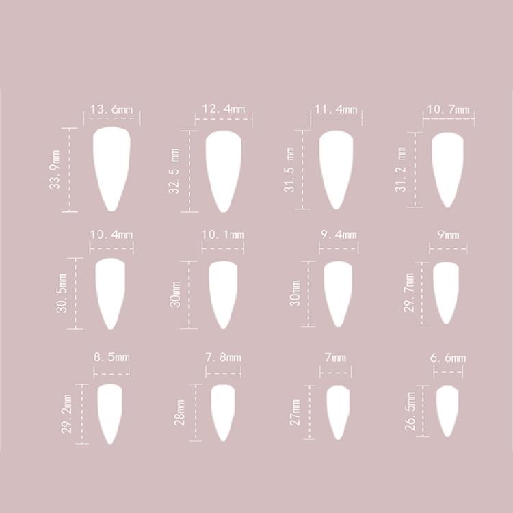 24Pcs Leopard Press On Nail Glossy False Nail Long Winter Artificial Nail Full Cover Stick On Nail Easy To Apply