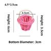 Beautiful Handmade Flower Storage Basket Hand-Woven Round Shape Wicker Flower Basket Shopping Storage Hamper Basket