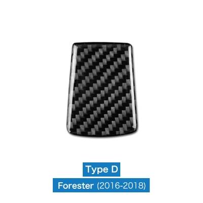 Real Soft Carbon Fiber Interior Trim Accessory for Subaru Forester 2016 2017 2018 Steering Wheel Center Button Sticker